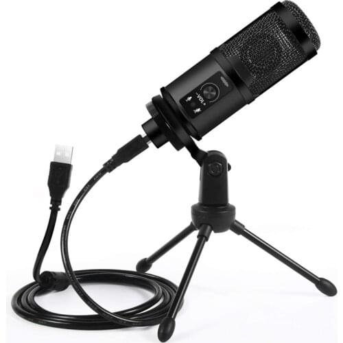 USB Condenser Microphone Plug&Play Recording Professional Studio Mic Kit Laptop Windows for Gaming Podcasting Streaming YouTube
