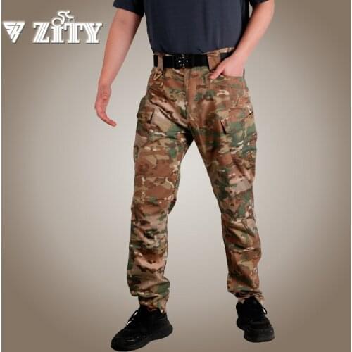 Mens Camouflage Military Tactical Pants SWAT Army Combat Trousers Male Multi Pocket Casual Cargo Pants Jogger Sweatpant