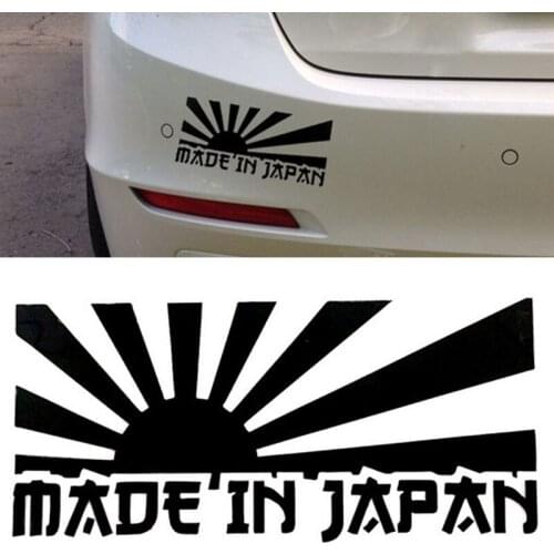 Made for Japan Letter Car Styling Stickers Reflective Auto Decals Vinyl Stickers Water-resistant High Stickiness Bumper Decal