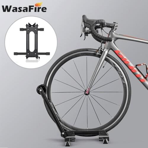 Bicycle Floor Wheel Stand Holder Indoor Parking Rack Stands Home Garage Foldable Bike Stand Rack Repair Mount MTB Display Holder