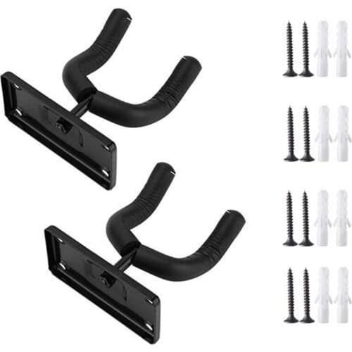 Hot-2Pcs Guitar Wall Mount ,Guitar Hangers For Wall,Wall Guitar Mount Hooks Stand,Perfectly Display Musical Instruments