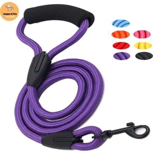Dog leash running walk train for large small cat pets Leashes dogs leash rope nylon Tenacity 7 colors 3 sizes