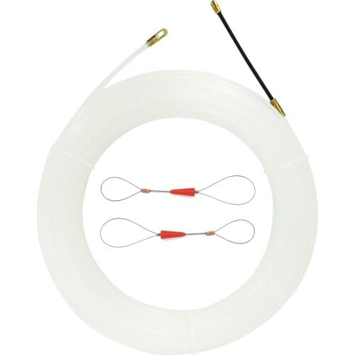 4mm Nylon Fish Tape Push Puller Electrical Cable Rodder Push Pull Kit Snake Wire Cable Pusher Nylon Wire Cable Running Rods