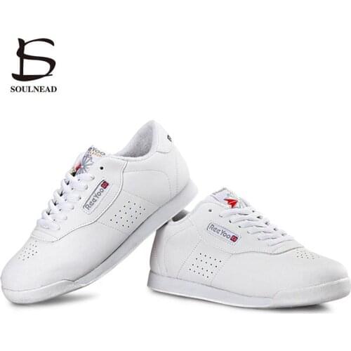 Aerobics Shoes Women Kids Sports Shoe Boys Girls Aerobics Dance Shoes White Competitive Modern/Jazz/Hip-hop Gym Dance Sneakers