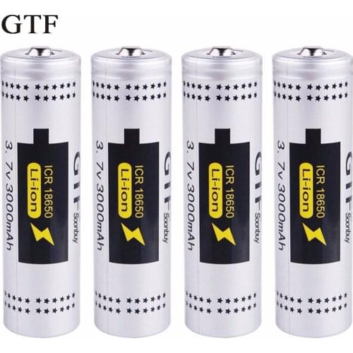 Rechargeable batteries li-on to ncr18650a, 4 units, 18650 battery 3000mah 3.7v, rechargeable battery