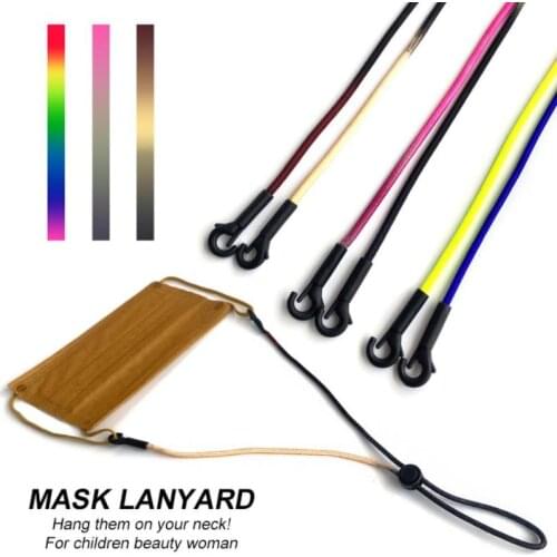 Adjustable Face Mask Lanyard Convenient Holder Rope Anti-lost Portable Mask Hanging Neck Rop Ropes Retro for Children