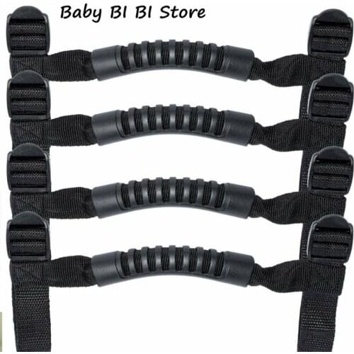 4pcs Black Roll Bar Grab Handles Grip Handle for JK JKU TJ 2011-2016 for car accessories