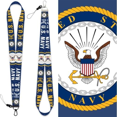 U.S. Navy mobile phone lanyard ribbon Key Chain Lanyard detachable pendant wrist strap