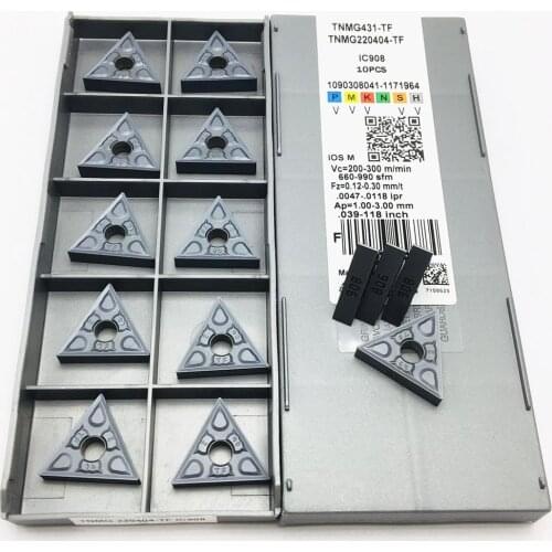 High quality milling insert TNMG220404 TF IC908 external turning tool TNMG 220404 CNC lathe tool carbide insert