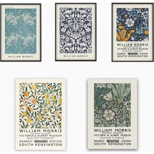 William Morris The Victoria and Albert Museum Exhibition Canvas Painting Posters and Prints Wall Art Pictures for Decor No Frame