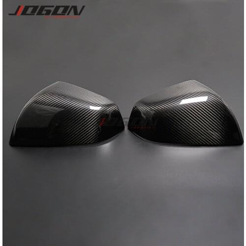 2pcs 100% Real Carbon Fiber For Tesla Model 3 2017 2018 2019 Car Side Wing Rear View Mirror Cover Cap Shell Trim Case