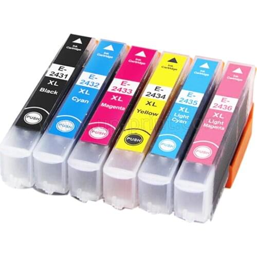 24XL T2431 ink cartridge for Epson Expression Photo XP55,XP750,XP760,XP850,XP860,XP950,XP960 printer full ink