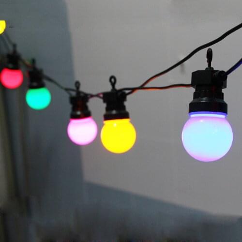8/13/24M Colorful Bulb Led String Lights Fairy Christmas Outdoor Waterproof Globe Wedding Party Decor Garland For Backyard Patio