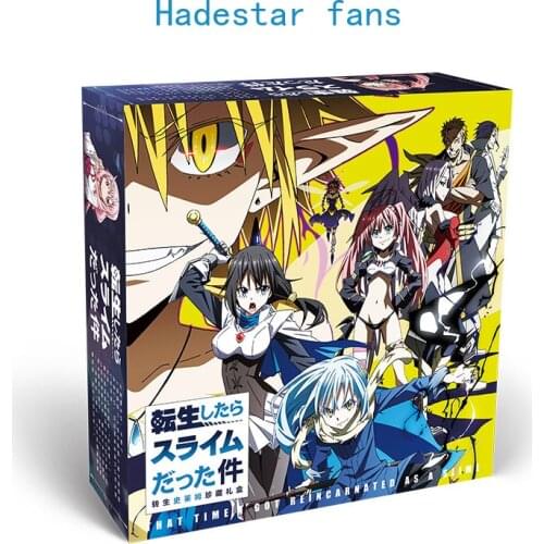 Anime That Time I Got Reincarnated as a Slimes little gift box toy postcard badge stickers bookmark bracelet Storage Box gift