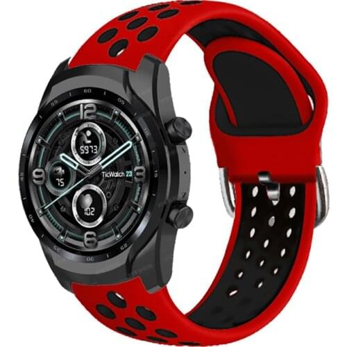 Wrist Band For Ticwatch Pro 2020 Strap For Ticwatch Pro 3 GPS/GTX/E2/S2 Silicone Bracelet Replace Belt Smart Watch Accessories