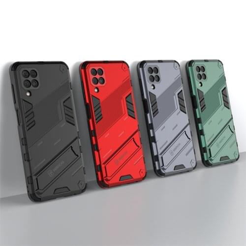 For Cover Samsung Galaxy M12 Case For Samsung M12 Capas Shockproof Kickstander Full Holder Cover For Samsung A12 A22 M12 Fundas