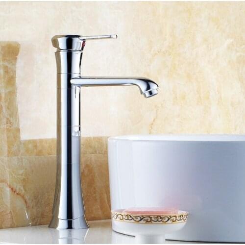 L16076 High Quality Chrome Finish Brass Material Counter Faucet