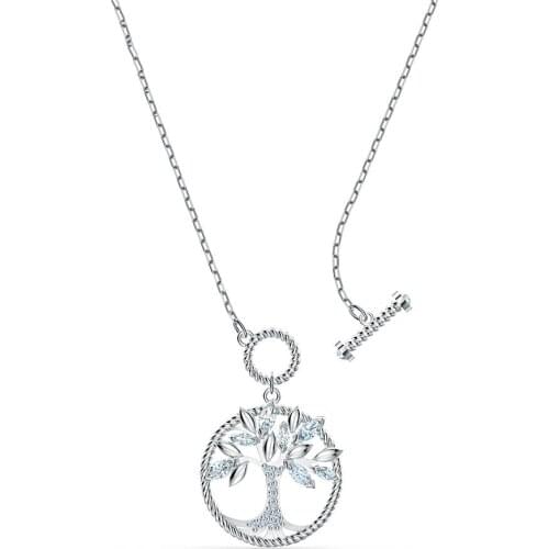 2021Fashion Tree of Life Silver Pendant Necklace Women Natural Lucky Jewelry Silver Necklace The Most Meaningful Gift for Friend