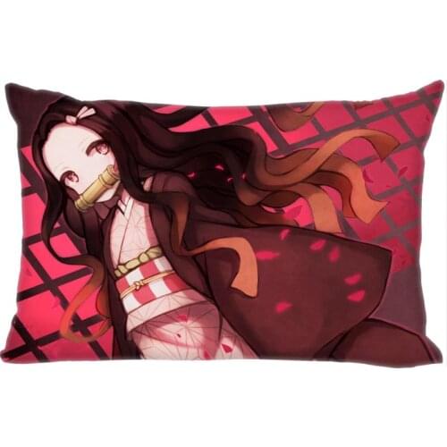 Custom Kimetsu no Yaiba Pillow Cover Rectangle Zippered Classic Fashion 50X75cm Two sided Prints Pillow Case