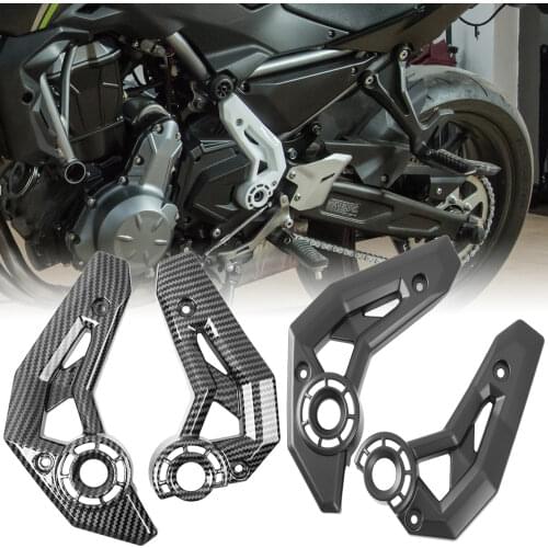 Motorcycle Frame Panel Fairing Side Cover Cowl For Kawasaki Z650 2017 2018 2019 2020 2021 Ninja 650 Accessories Carbon Fiber Blk
