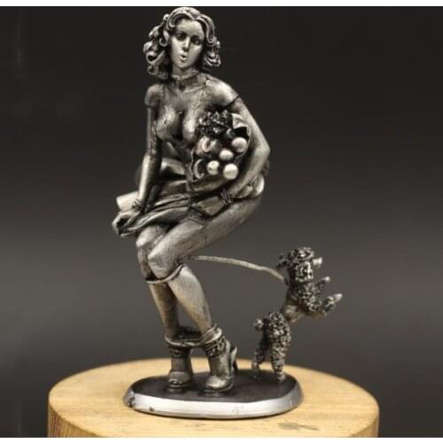 Tin Metal Female Character Model Soldier Nightingale Queen Of Egypt Bar Girl Pirate Vampire Sexy Beautiful Ornament Decoration