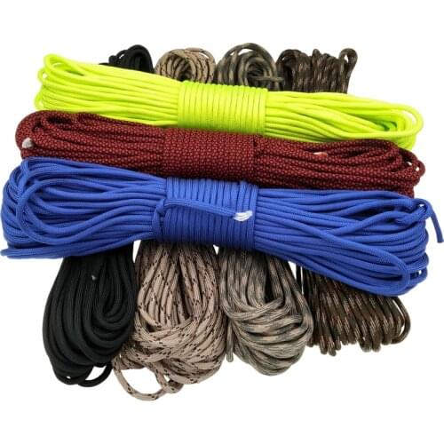 Paracord 750lb Parachute Cord Lanyard Rope Mil Spec Type IV 7 Strand 100FT Climbing Camping survival equipment Climbing rope