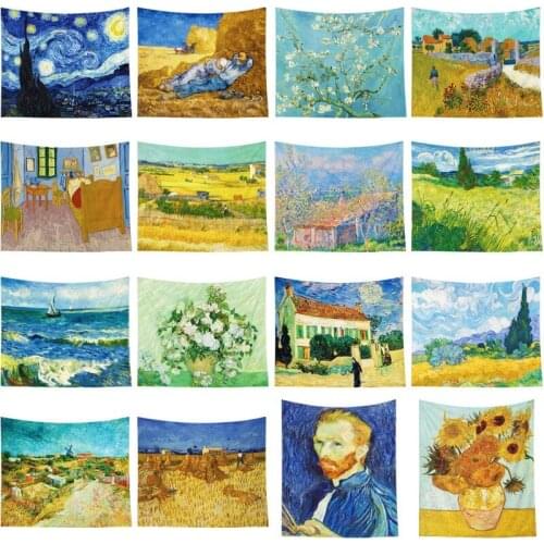 Field Tapestry Hanging Fabric background covering home decoration country fairy tale Wall Blanket Good Harvest village tapestry