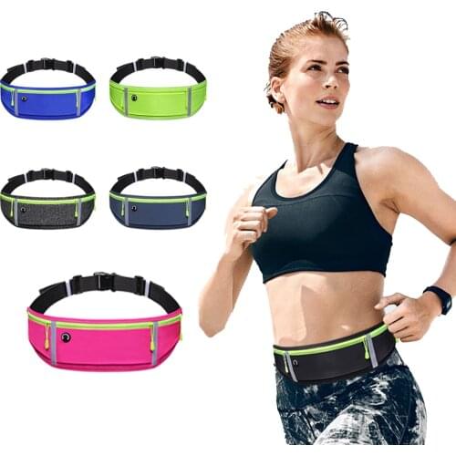 Running Waist Bag Belt Bag Multifunctional Waterproof Sports Pocket Pouch Belt Pack Non-Slip Gym Sports Bags Cycling Phone Bag