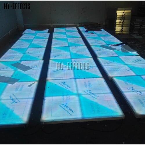 20pcs/lot Wedding Floor DMX Control LED Dance Floor for Sale 1x1 Meter Light Up Floor for Events Bar Nightclub