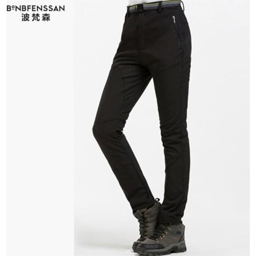 Spring and Summer Outdoor Ladies Mountaineering Soft Shell Trousers Waterproof Casual Sports Pants Couple Models Hiking Pants