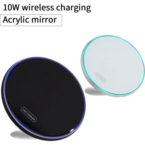 10W Universal Qi Wireless Charger For IPhone Wireless Charging Pad For Samsung Xiaomi Huawei Fast Wireless Charging Stand