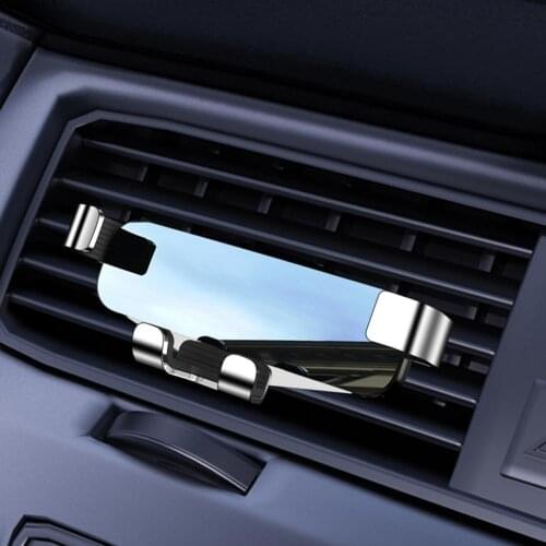 Universal Car Mobile Phone Holder Air Outlet Clip Mounts Stand No Magnetic GPS Gravity Navigation Bracket Interior Phone Stand