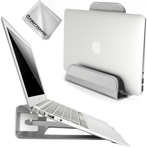Vertical Laptop Stand/Notebook Stand, Aluminium Desktop Stand for Apple MacBook, MacBook Air and Other Notebook Laptop PC
