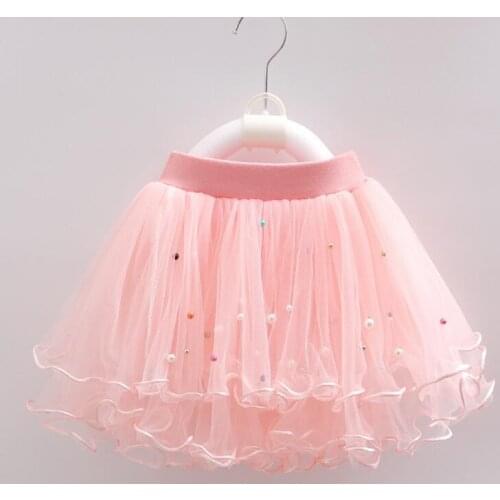 Girls skirts princess lovely tutu skirts for 1-12Years kids spring summer clothes 12 color short girls lace skirts dance clothes