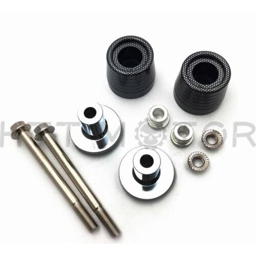 Aftermarket free shipping motorcycle parts No Cut Frame Slider For Suzuki GSXR 600 750 2005-2008 Yamaha FJR1300 2006-2010 CARBON