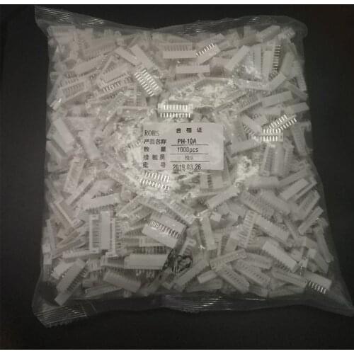 1000PCS/Lot PH2.0 5/6/7/8/9/10Pin 2.0mm Pitch Pin Header JST Connector Adaptor PH 2.0mm Spacing Connector