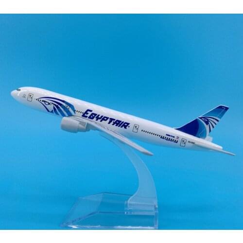 16CM 1:400 Scale Egypt Air Alloy Metal Boeing B777 Airplanes Model Airways Plane Model Aircraft Collectible Decoration Kids Gift
