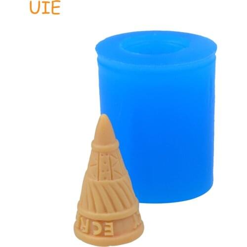 XYL155U 29.9mm 3D Ice Cream Cone Flexible Mould - Fondant Craft, Cake Decorating, Chocolate, Resin Clay, Gum Paste, Candle