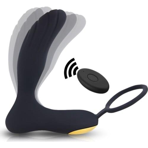 Male Prostate Massage G spot Anal Plug Silicone Waterproof Massager Prostate Stimulator Butt Plug Delay Ejaculation Ring Toy For