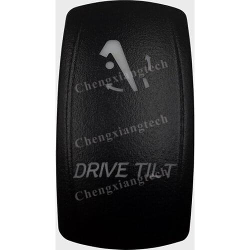 Car Boat Truck Backlit Swtich Cap- Laser Engraving - DRIVE TILT -for Led Carling Arb Narva 4x4 RV Rocker Switch, Cover Only