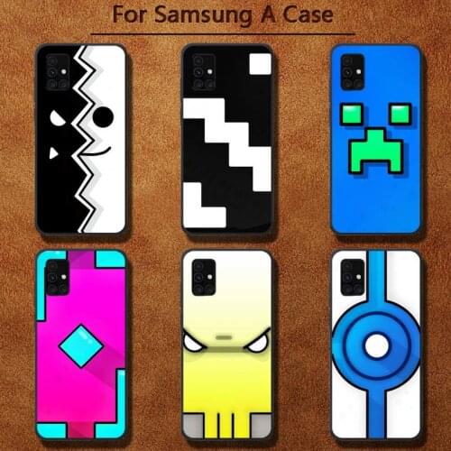 Hot Geometry Dash game Phone Case for Samsung A91 01 10S 11 20 21 31 40 50 70 71 80 A2 CORE A10