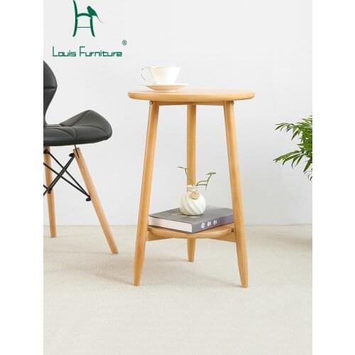 Louis Fashion Sofa Tables A Few Simple Modern Tea with Solid Wood Edges and Several Nordic Corners