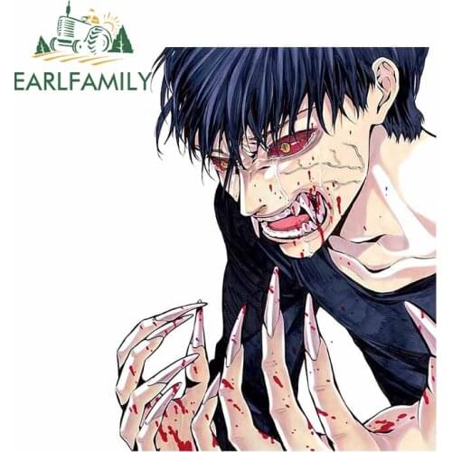 EARLFAMILY 13cm x 10.5cm for Devils Line Anime Car Stickers Windshield Car Door Decal Trunk Refrigerator Scratch-Proof Graphics