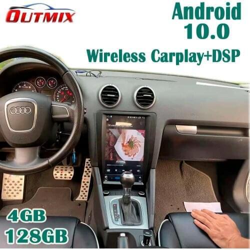 Tesla Screen For Audi A3 2004-2012 Android 10.0 4G 64 Car GPS Navigation Auto Stereo Head Unit Multimedia Player Radio Navi Tape