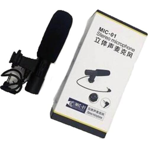 Foleto Mic01 Microphone Camera Professional Studio/stereo 3.5mm Recording Video Mic for Canon Nikon Pentax Digital Video Dv dslr