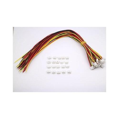 Hot Sale Factory Direct 20 SETS Mini Micro JST 2.0 PH 3-Pin Connector plug with Wires Cables 300MM