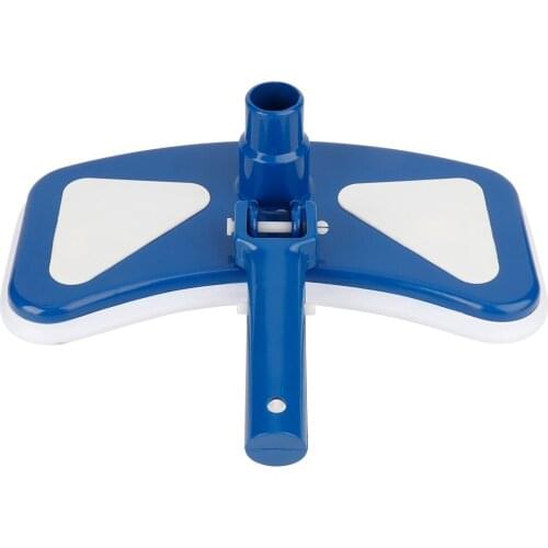 Durable Microfiber Outdoor Swimming Pool Curved Vacuum Cleaner Suction Head Bath Shower Pool Wall Floor Cleaning Tools Brush