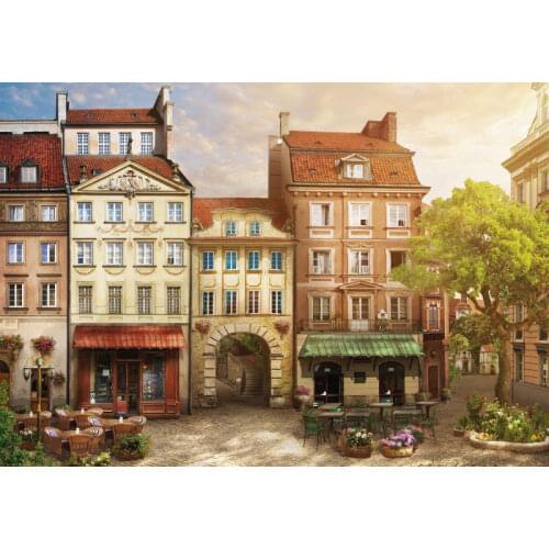 JMINE Div 5D Houses Tree Sunset Garden Full Diamond Painting cross stitch kits art High Quality Scenic 3D paint by diamonds