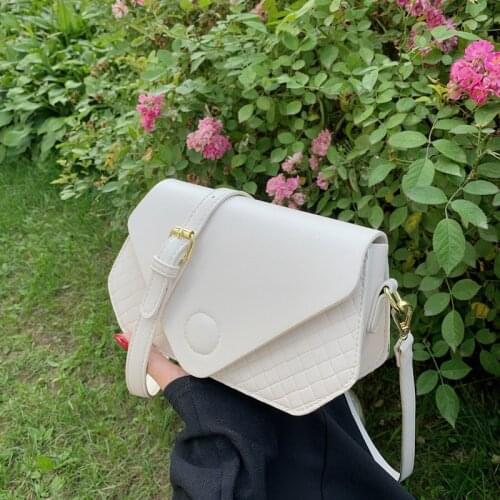 Plaid Bag Designer Purse Design PU Leather Shoulder Bags for Women 2021 Branded Handbags and Purses Luxury Chain Tote Sac Femme