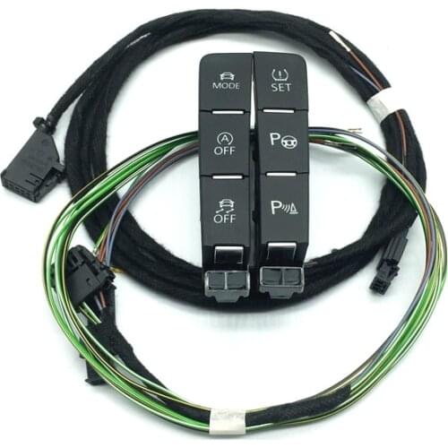 For VW Golf 7 MK7 ESP OFF Mode Driving Pattern OPS Parking Assist TPMS Tire Pressure Monitoring Switch Button Cable 5GG927238E